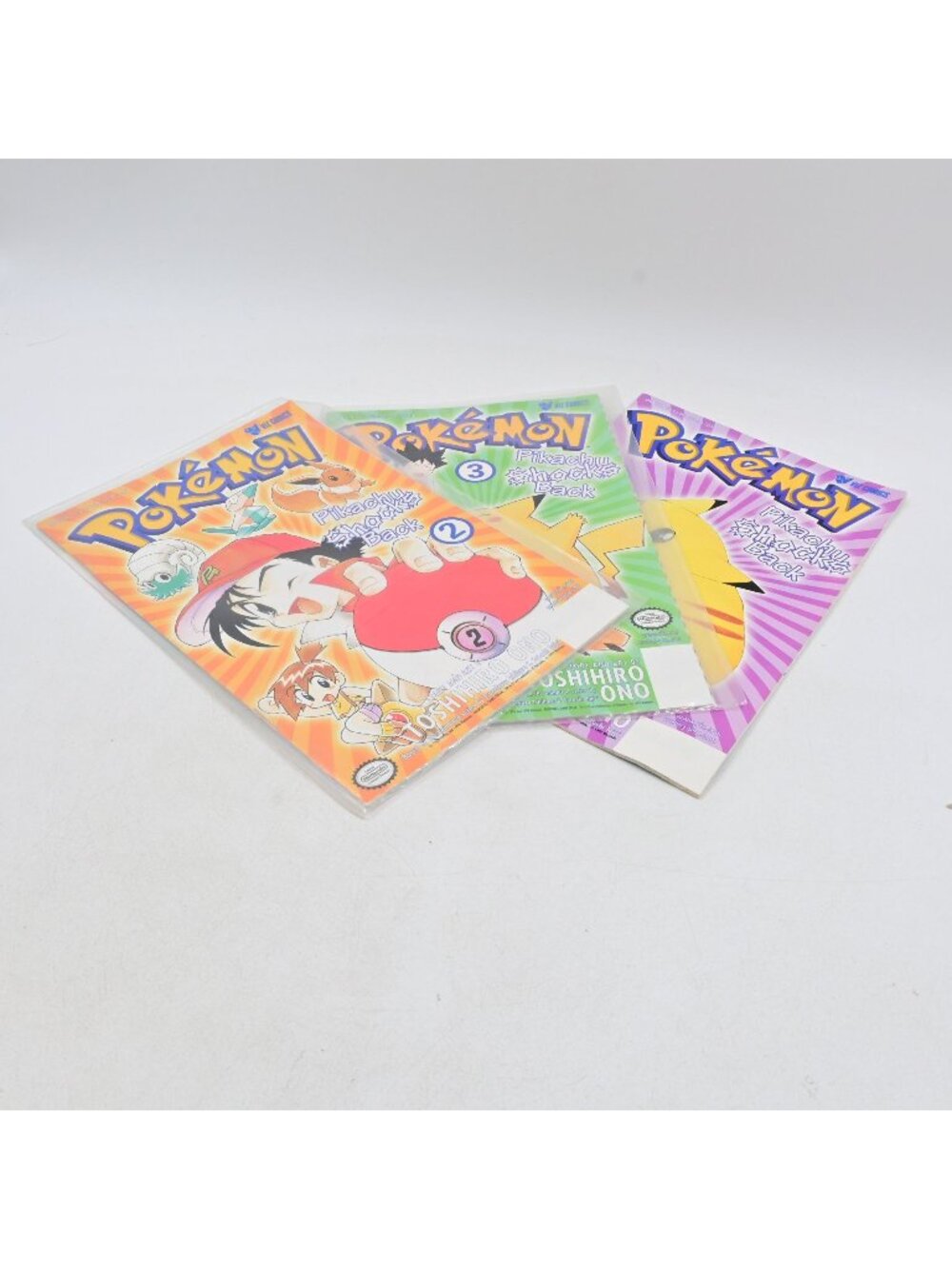 Pokemon Pikachu Shocks Back #2 #3 #4 Comic Book 1999 Viz Comics Toshihiro Ono